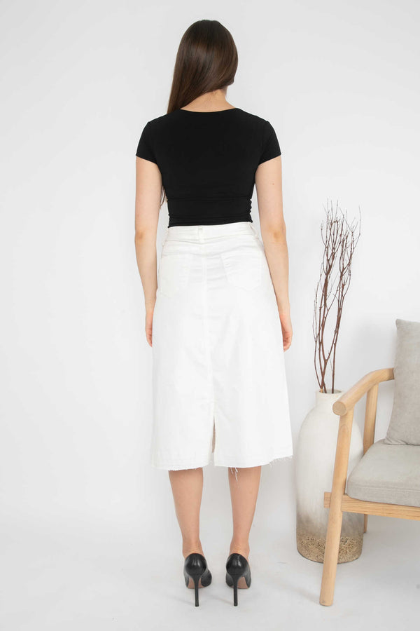 2023 - Jeans Skirt 7/8 (Rok Jeans) S283 JS