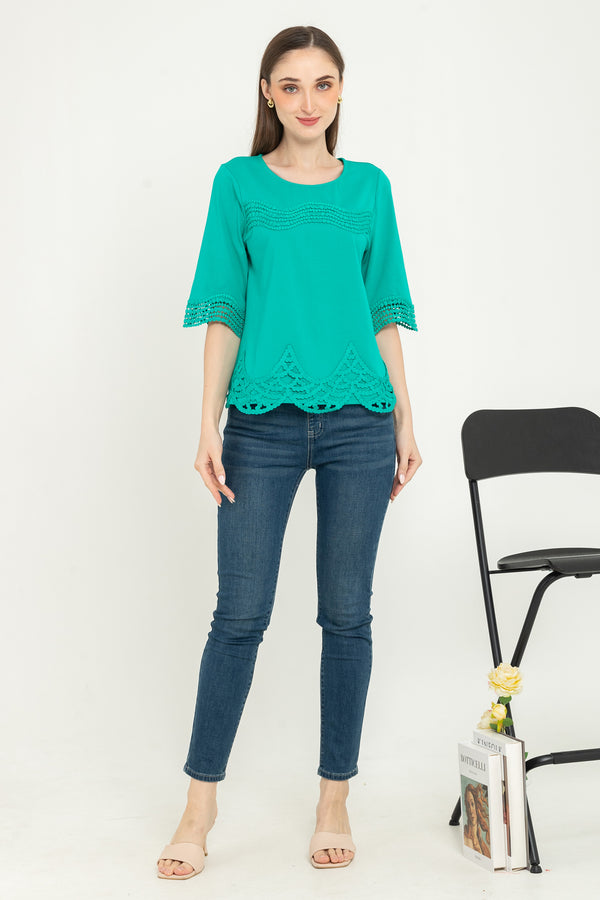 SISTER'S  - Brocode with Cotton Combed Top  (Brukat Kaos ) Y9427 ZE