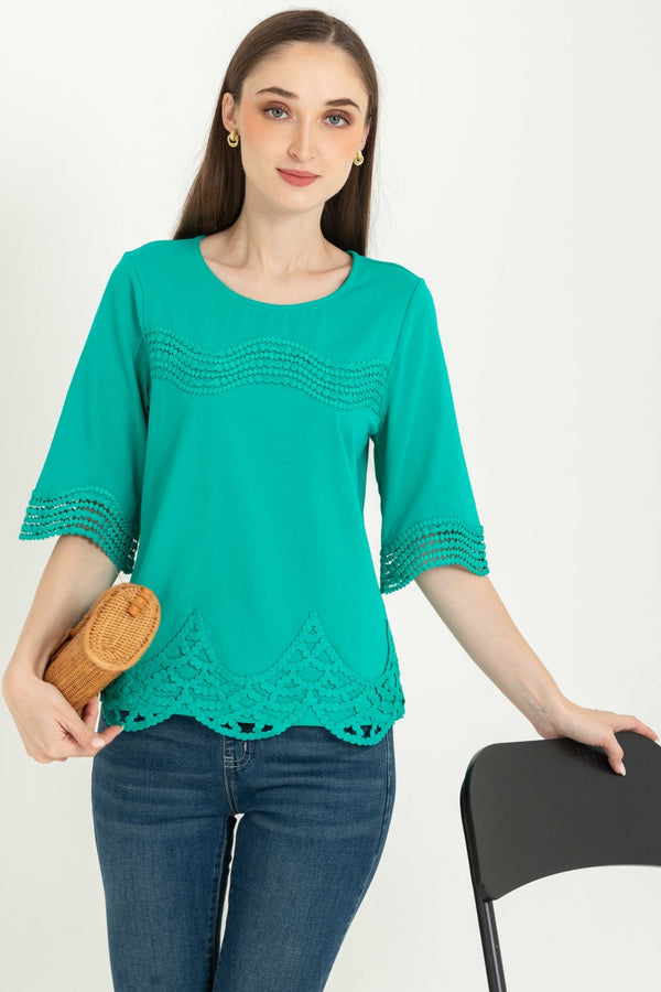 SISTER'S  - Brocode with Cotton Combed Top  (Brukat Kaos ) Y9427 ZE