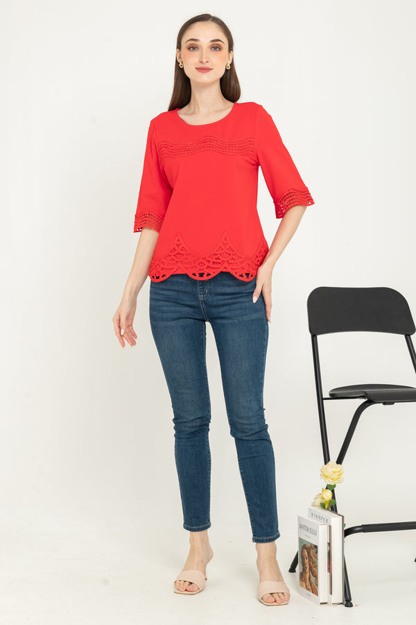 SISTER'S  - Brocode with Cotton Combed Top  (Brukat Kaos ) Y9427 ZE