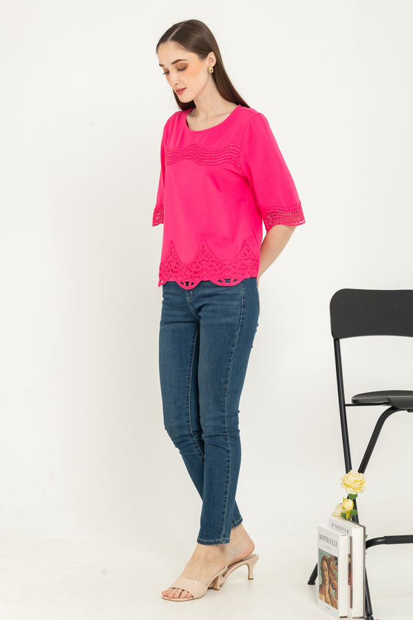SISTER'S  - Brocode with Cotton Combed Top  (Brukat Kaos ) Y9427 ZE