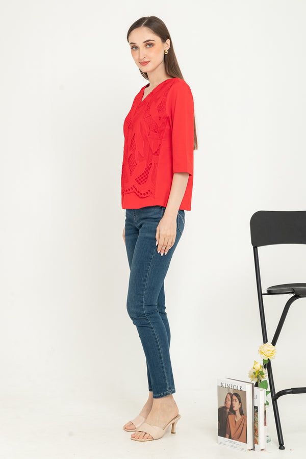 SISTER'S  - Brocode with Cotton Combed Top  (Brukat Kaos ) Y9414 ZE