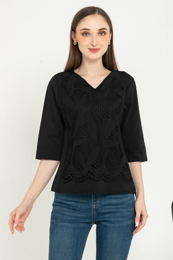 SISTER'S  - Brocode with Cotton Combed Top  (Brukat Kaos ) Y9414 ZE