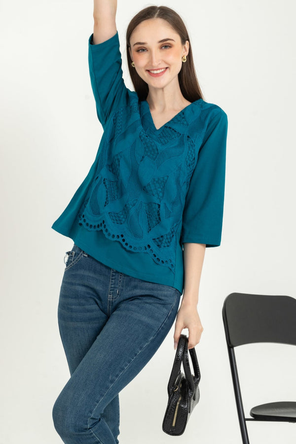 SISTER'S  - Brocode with Cotton Combed Top  (Brukat Kaos ) Y9414 ZE