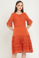 N2 - Brocade With Cotton Combed Dress (Brukat Kombi Kaos) 28515