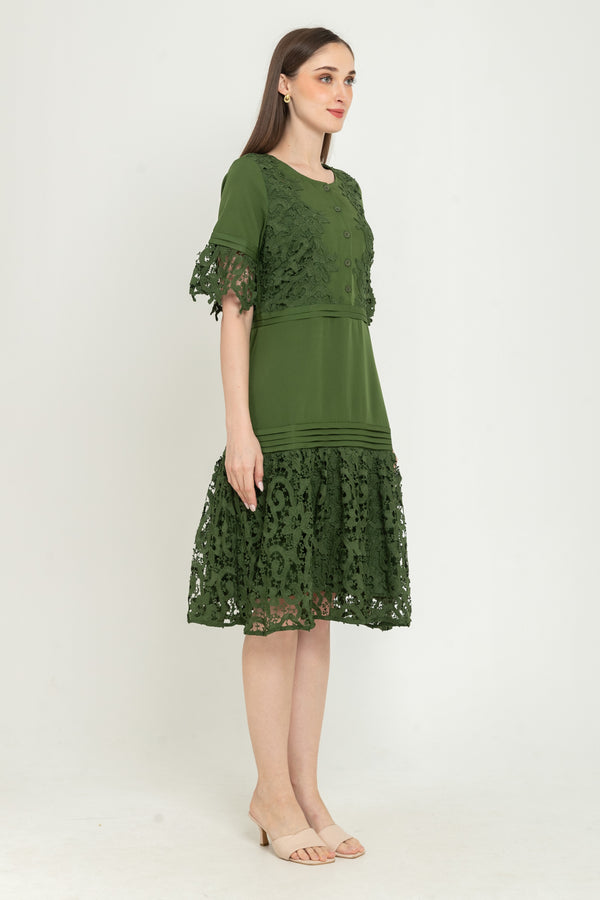 N2 - Brocade With Cotton Combed Dress (Brukat Kombi Kaos) 28515