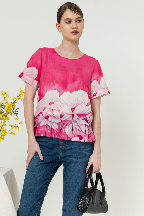 SISTER'S - Cotton Linen Top (Katun Linen) N569 ZE