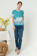 SISTER'S - Cotton Linen Top (Katun Linen) N569 ZE