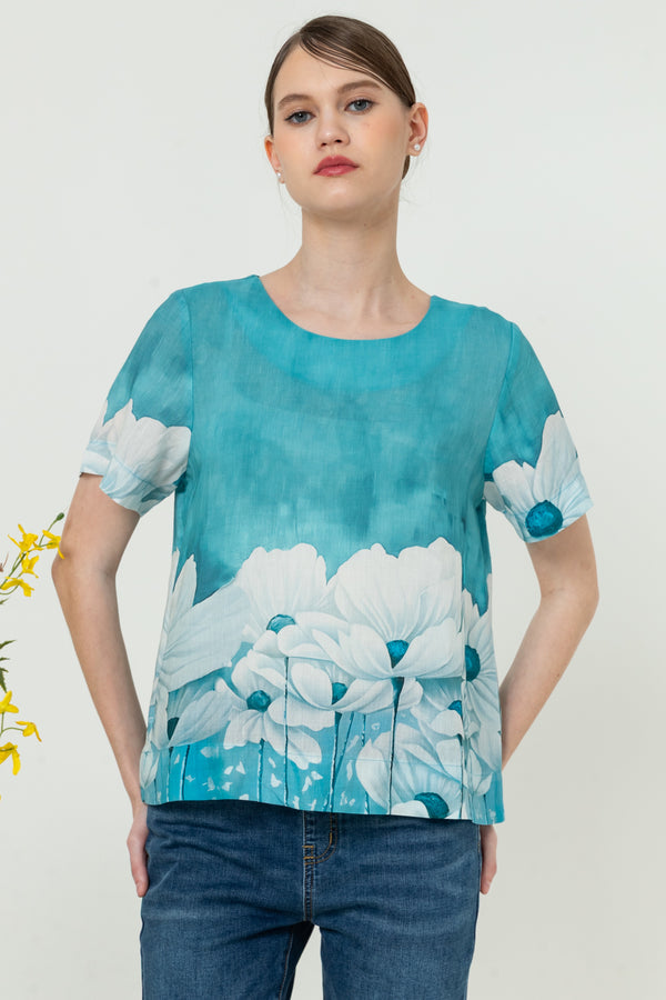 SISTER'S - Cotton Linen Top (Katun Linen) N569 ZE