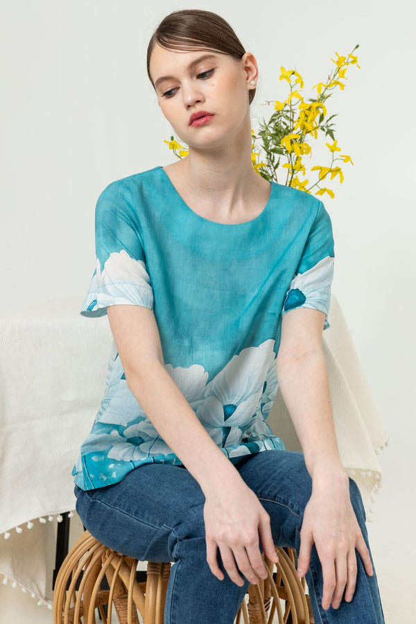 SISTER'S - Cotton Linen Top (Katun Linen) N569 ZE