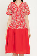 N2 - Brocade With Chiffon Combed Dress (Brukat Kombi Sifon) 29705