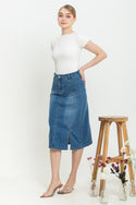 2023 - Jeans Skirt 7/8 (Rok Jeans) S383 JS