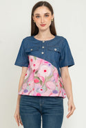N2 - Cotton Denim Combed Top (Denim Kombi Katun) 28529