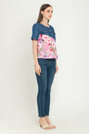 N2 - Cotton Denim Combed Top (Denim Kombi Katun) 28529