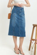 2023 - Jeans Skirt 7/8 (Rok Jeans) S383 JS