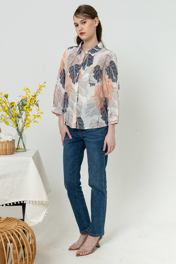 SISTER'S - Cotton Linen Shirt (Katun Linen) N578 ZE