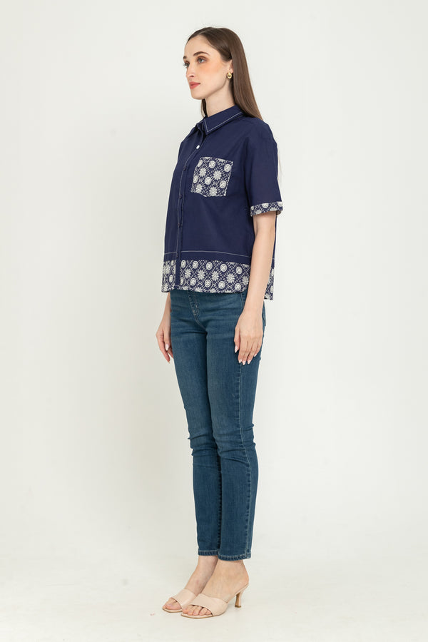 N2 - Cotton Linen Shirt (Katun Linen) 7475
