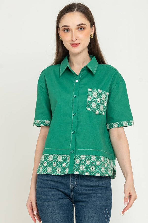 N2 - Cotton Linen Shirt (Katun Linen) 7475