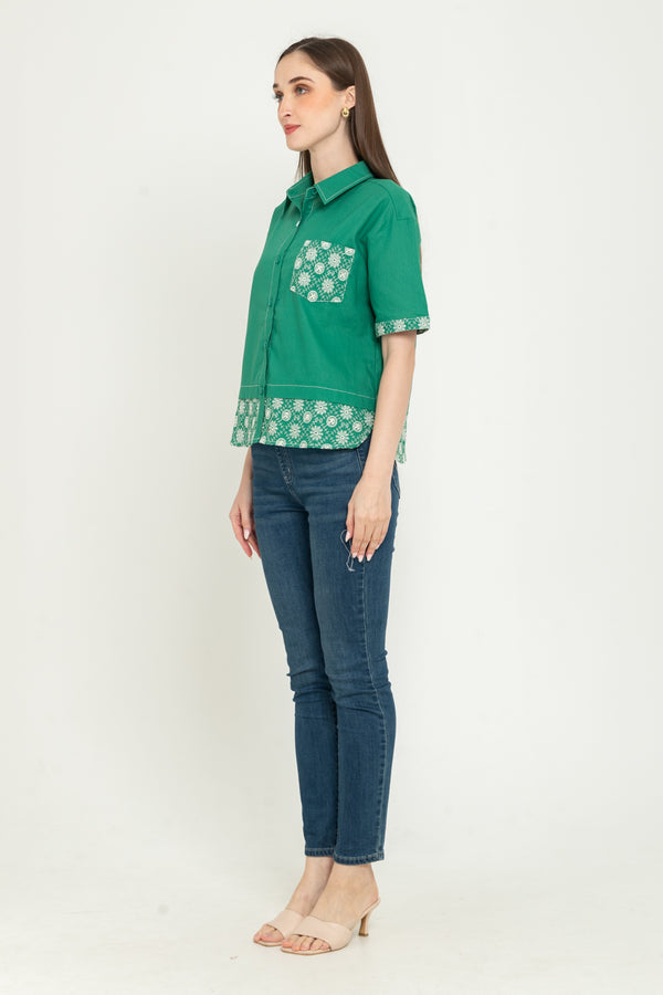 N2 - Cotton Linen Shirt (Katun Linen) 7475
