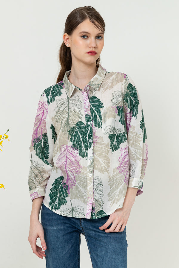 SISTER'S - Cotton Linen Shirt (Katun Linen) N578 ZE