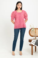 SISTER'S  - Brocode with Cotton Combed Top  (Brukat Kombi Kaos ) S3742  JS
