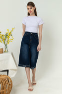 2023 - Culottes Jeans (Celana Jeans Kulot 7/8) S417 JS