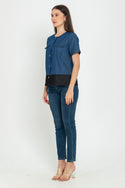 N2 - Denim Top 7538