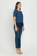 N2 - Denim Top 7538