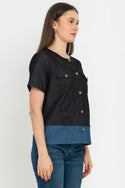 N2 - Denim Top 7538
