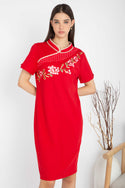 SISTER'S - Cotton Combed Dress (Dress Cheongsam Kaos) Y8684