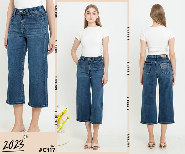 2023 - Kulot Jeans (Celana Jeans Kulot) C117 CAP