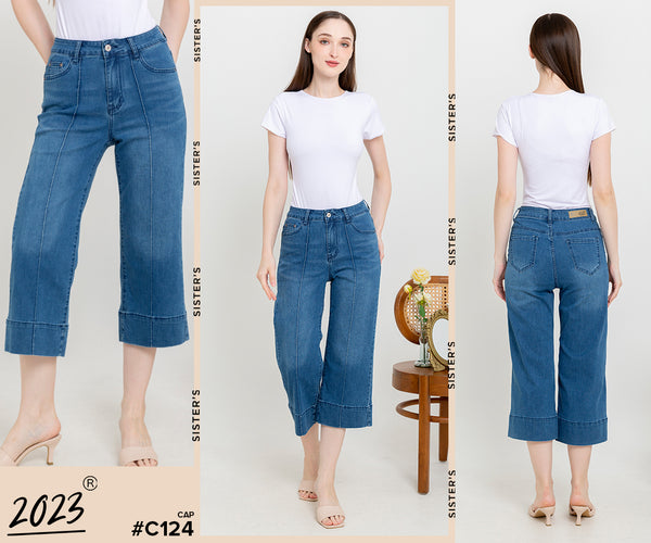 2023 - Culottes Jeans (Celana Jeans Kulot 7/8) C124