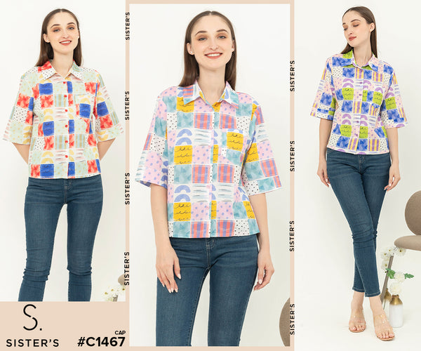 SISTER'S - Cotton Shirt (Katun) C1467 CAP