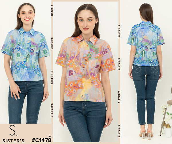 SISTER'S - Cotton Shirt (Katun) C1478 CAP