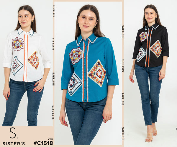 SISTER'S - Cotton Shirt (Katun) C1518 CAP