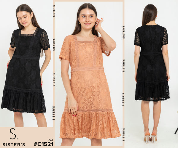 SISTER'S - Brocade Cotton Dress (Katun Brukat) C1521 CAP
