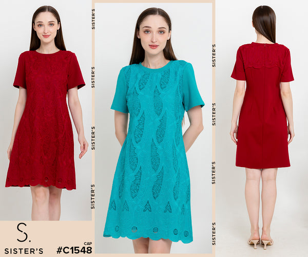 SISTER'S - Cotton with Cotton Combed Dress (Katun Kombi Kaos) C1548 CAP