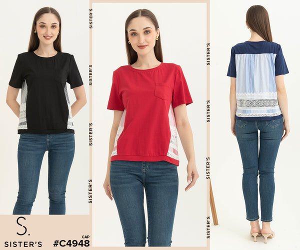 SISTER'S - Cotton with Cotton Combed Top (Kaos Kombi Katun) C4948 CAP