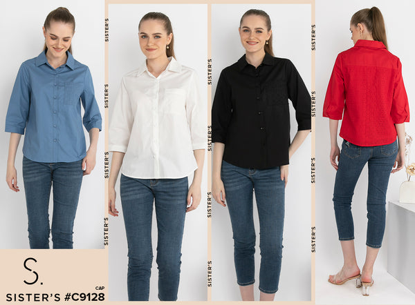 SISTER'S - Cotton Shirt (Katun) C9128 CAP