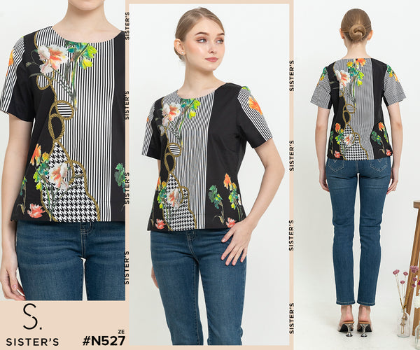SISTER'S - Cotton Linen Top (Katun Linen) N527 ZE