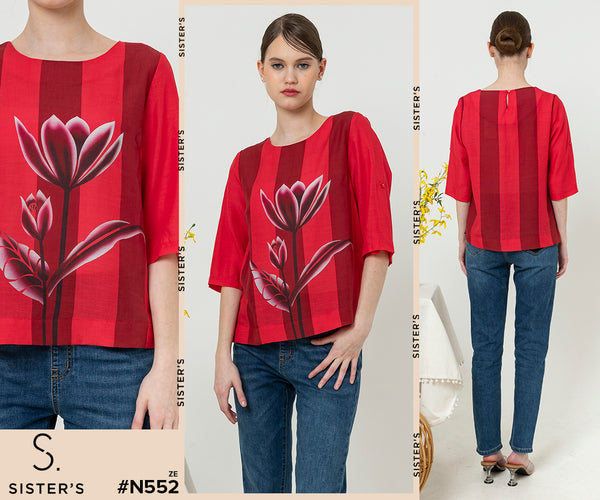 SISTER'S - Cotton Linen Top (Katun Linen) N552 ZE