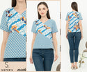SISTER'S - Cotton Denim Combed Top (Katun Kombi Denim) S209 JS