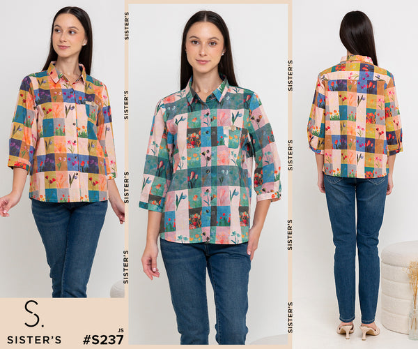 SISTER'S - Cotton Shirt (Katun) S237B JS