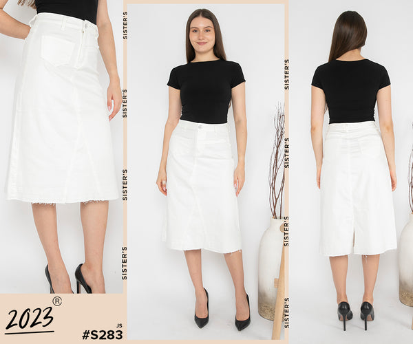 2023 - Jeans Skirt 7/8 (Rok Jeans) S283 JS