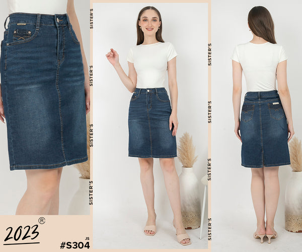 2023 - Jeans Skirt (Rok Jeans) S304 JS
