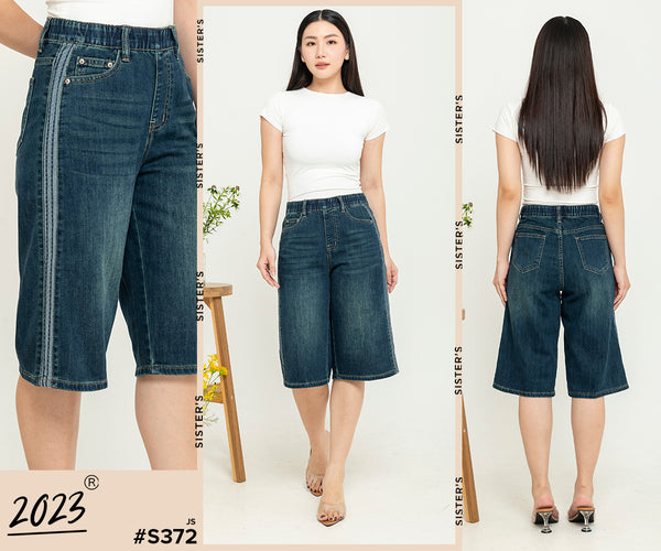 2023 - Culottes Jeans (Celana Jeans Kulot ) S372 JS