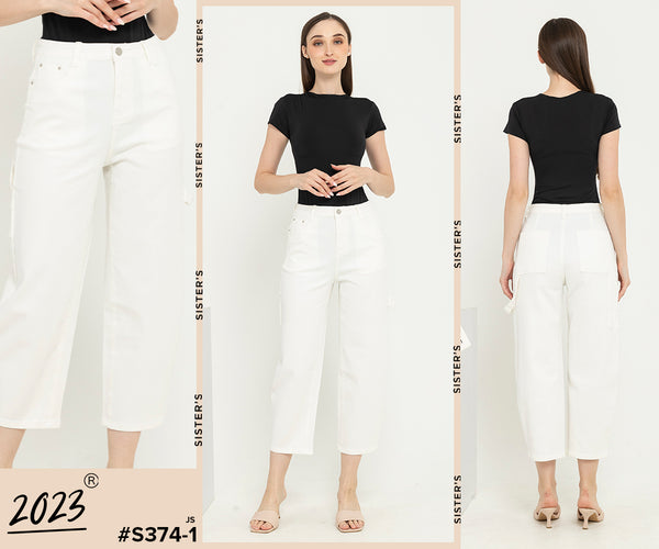 2023 - Kulot Jeans (Celana Jeans Kulot) S374-1 JS