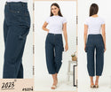 2023 - Striped Culottes Jeans (Celana Jeans Kulot Salur) S374 JS