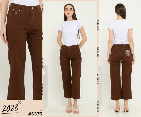 2023 - Kulot Jeans (Celana Jeans Kulot) S375 JS