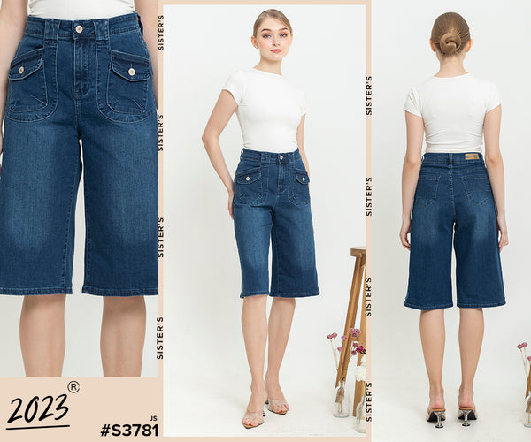 2023 - Kulot Jeans (Celana Jeans Kulot) S378-1 JS